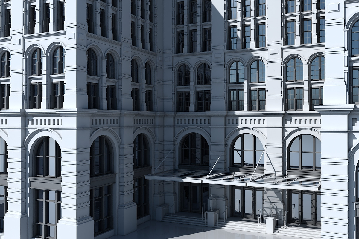Commercial Building Facade 21, an Architecture 3D Model by Giimann (Photo 2 of 15)
