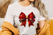 Christmas Bow Clipart Bundle., an Illustration by SVGArt (Thumbnail 6 of 8)
