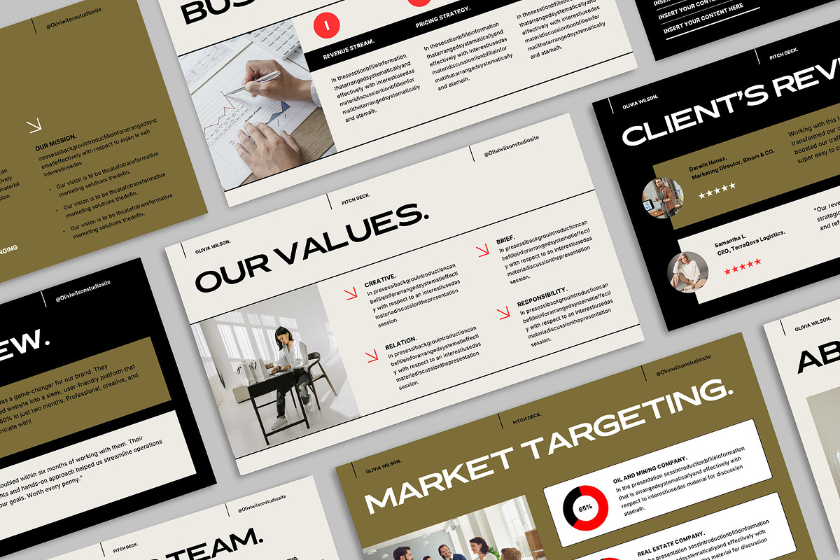 Pitch Deck Presentation, a Presentation Template by Occy Design (Photo 4 of 8)