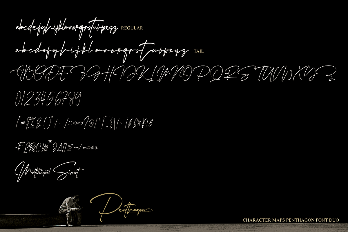 Penthagon // Script Font Duo, a Script Font by GDcreative (Photo 9 of 11)