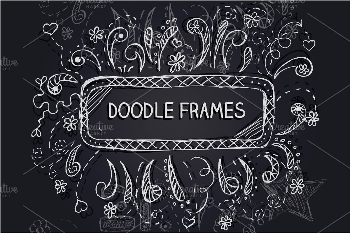 Doodle frames, an Education Illustration by CreativeJourney (Photo 1 of 5)