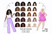 New Year Girls Clipart, a Person Illustration by GlamArtZhanna (Thumbnail 3 of 4)