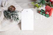 Christmas 2x3.5 Gift Tag Mockup, a Product Mockup by ILoveMockupDesign (Thumbnail 1 of 11)