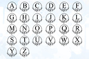 Floral Alphabet Monogram Letter SVG, a Graphic by D2PUTRI (Thumbnail 9 of 27)