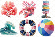 Preppy Summer Beach Png Sublimation, an Illustration by Black Bird Studio (Thumbnail 5 of 5)