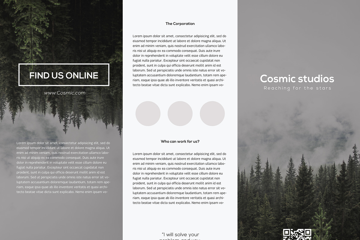 Cosmic Trifold Brochure Template, a Brochure Template by Sphere (Photo 6 of 6)