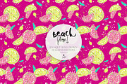 Summer Beach Camper Tropical Pattern, a Pattern Graphic by KaramfilaS (Thumbnail 8 of 16)