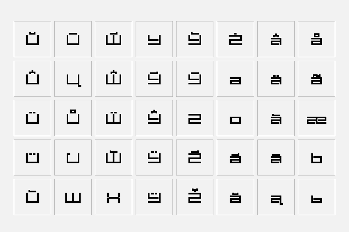 Carbon - Square font, a Font by SelfBuild Type (Photo 10 of 15)