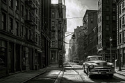 Vintage City Street, a Transportation Illustration by StockVerse Creative (Thumbnail 2 of 4)