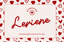 Leviene – A Bold & Elegant Font