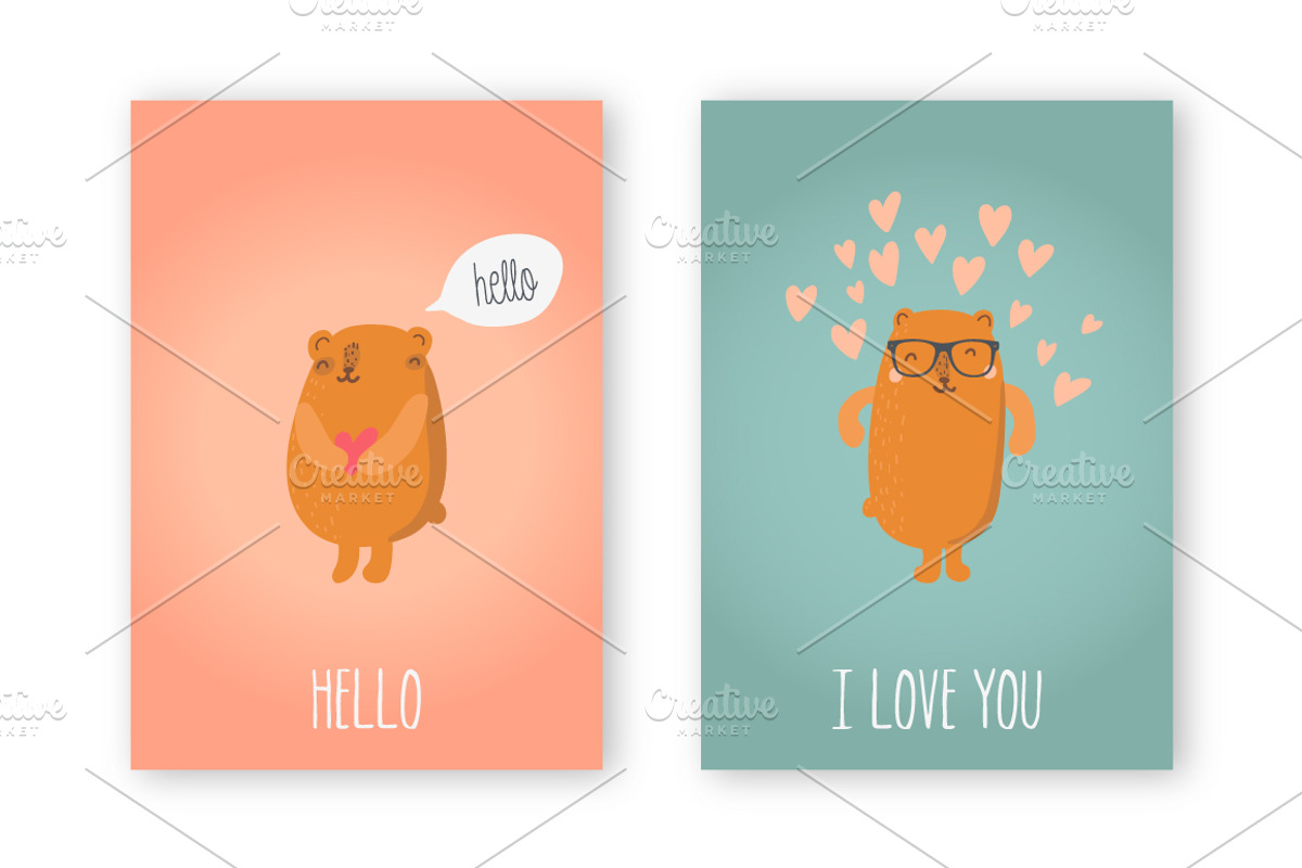Cute Bears, a Decorative Illustration by totokumi (Photo 3 of 3)