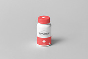 Supplement Jar & Box Mock-Up 5, a Cups & Container Mockup by Yogurt86 (Thumbnail 12 of 12)