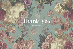 Seamless Vintage Floral Patterns