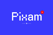 Pixam Font, a Sans Serif Font by vuuuds (Thumbnail 8 of 10)