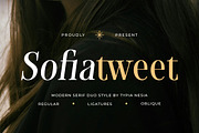 Sofiatweet - Modern Serif Duo Style, a Serif Font by Typia Nesia (Thumbnail 1 of 13)