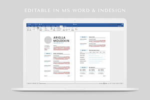 Resume MS Word & Indesign