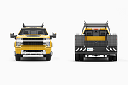 Pickup Truck Mockup 2 Service Body, a Product Mockup by Mockupix (Thumbnail 9 of 12)