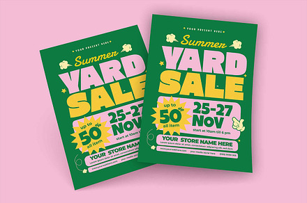 Summer Yard Sale Flyer