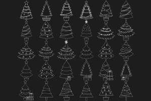 Christmas Trees Set 2