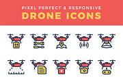 Responsive Drone Icon Set, an Icon by fortyfive (Thumbnail 1 of 3)