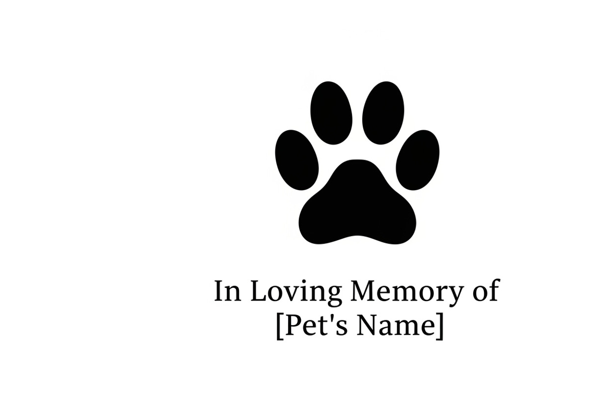 Heartfelt paw print memorial plaque, an Illustration by Amazin_art (Photo 5 of 32)