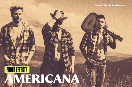Americana Photo Effect, a Layer Style Add-On by dokudokunomi
