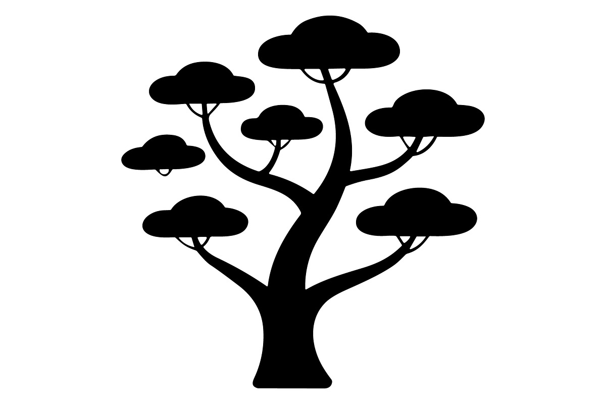Tree Silhouette Vector Collection, an Illustration by Creativeshirt (Photo 2 of 7)