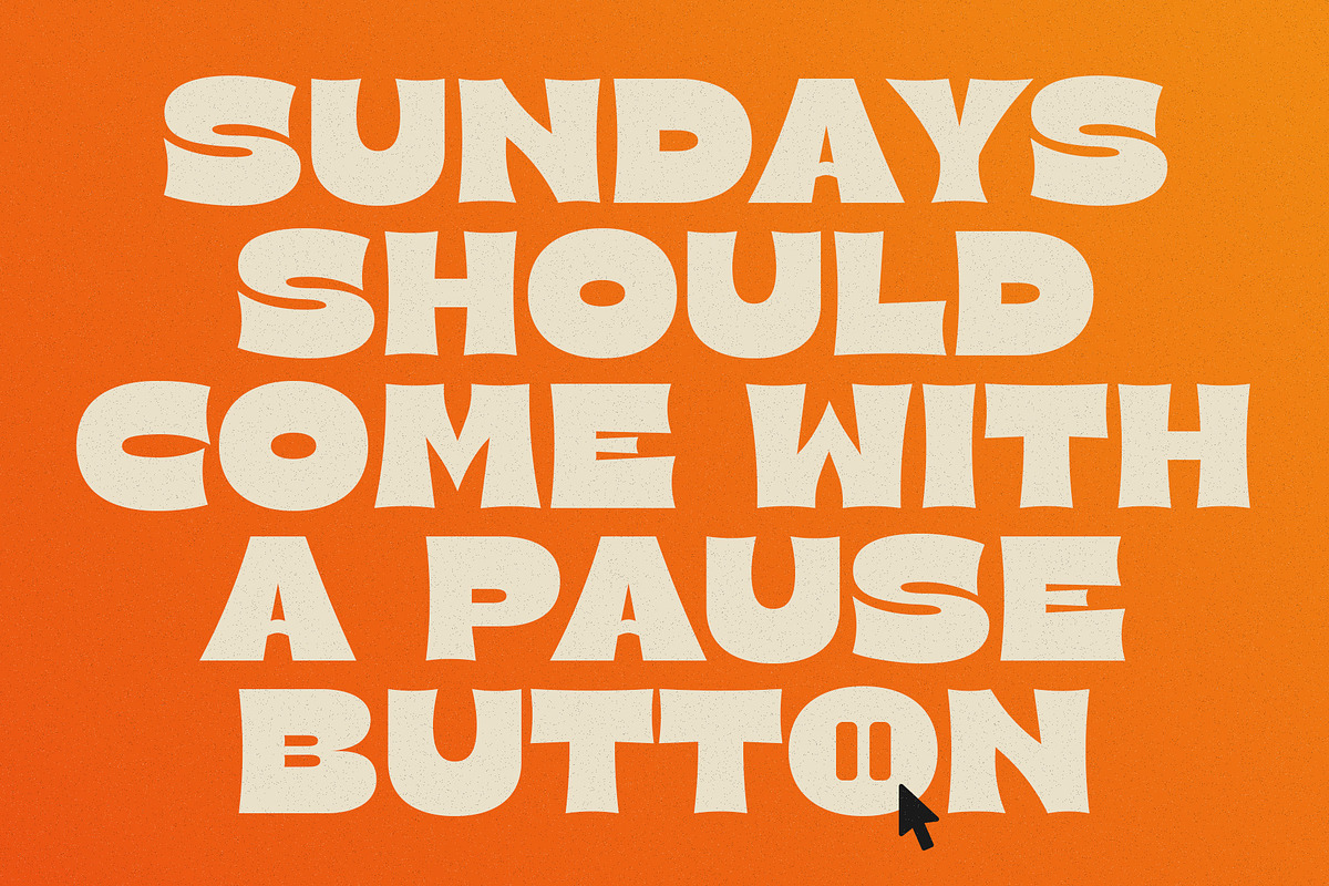 Sunday - Bold & Beautiful, a Serif Font by HipFonts (Photo 5 of 7)