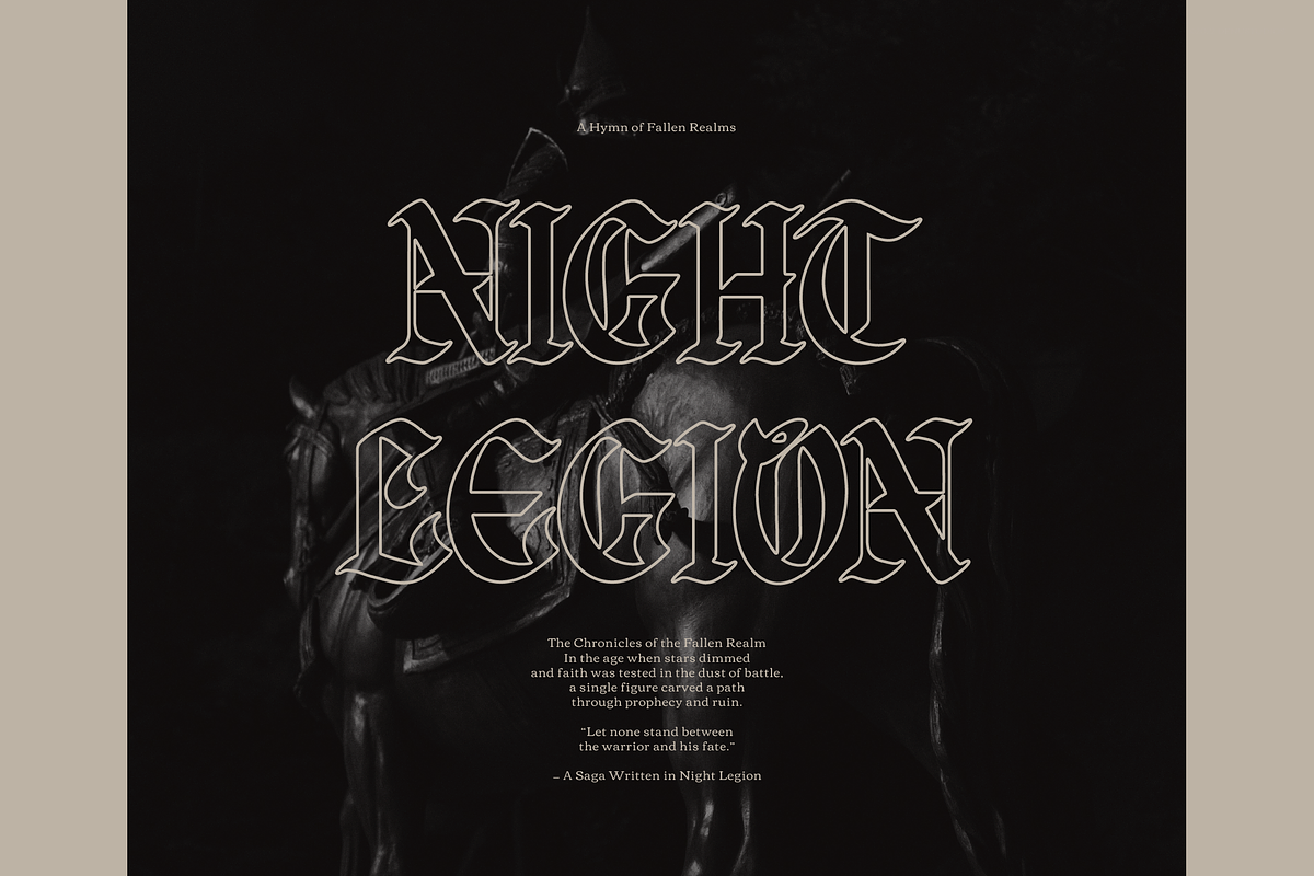 Qindret | Blackletter Typeface, a Blackletter Font by Denustudios (Photo 7 of 12)
