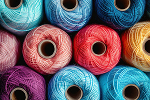 Cotton threads background, an Abstract Photo by AlyaAnd