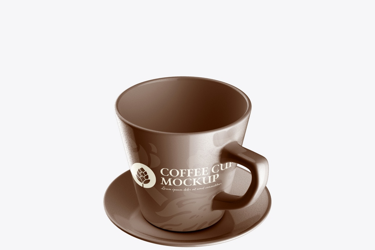 Ceramic Coffee Cup Mockup, an Advertising Mockup by OneVectorStock (Photo 3 of 13)
