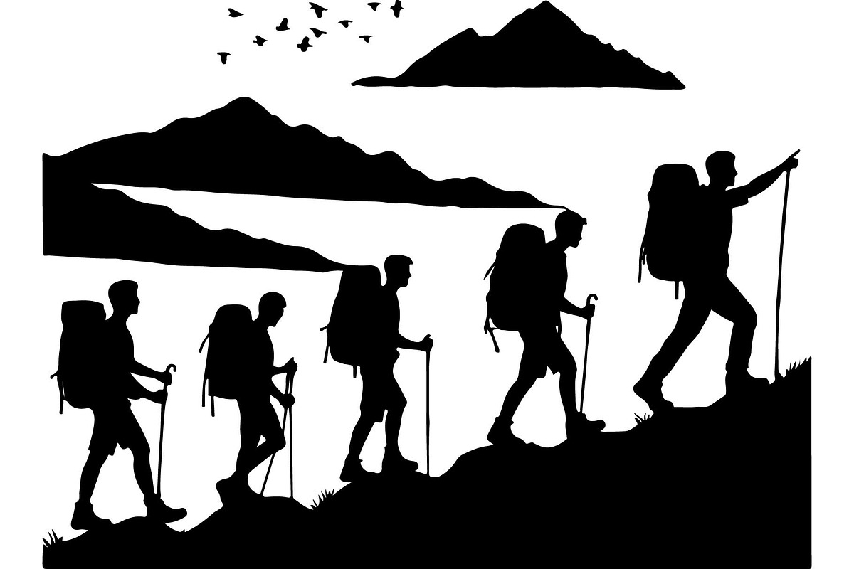 Hiking Adventure Scene Bundle, an Object Graphic by Designer_Momina (Photo 5 of 13)
