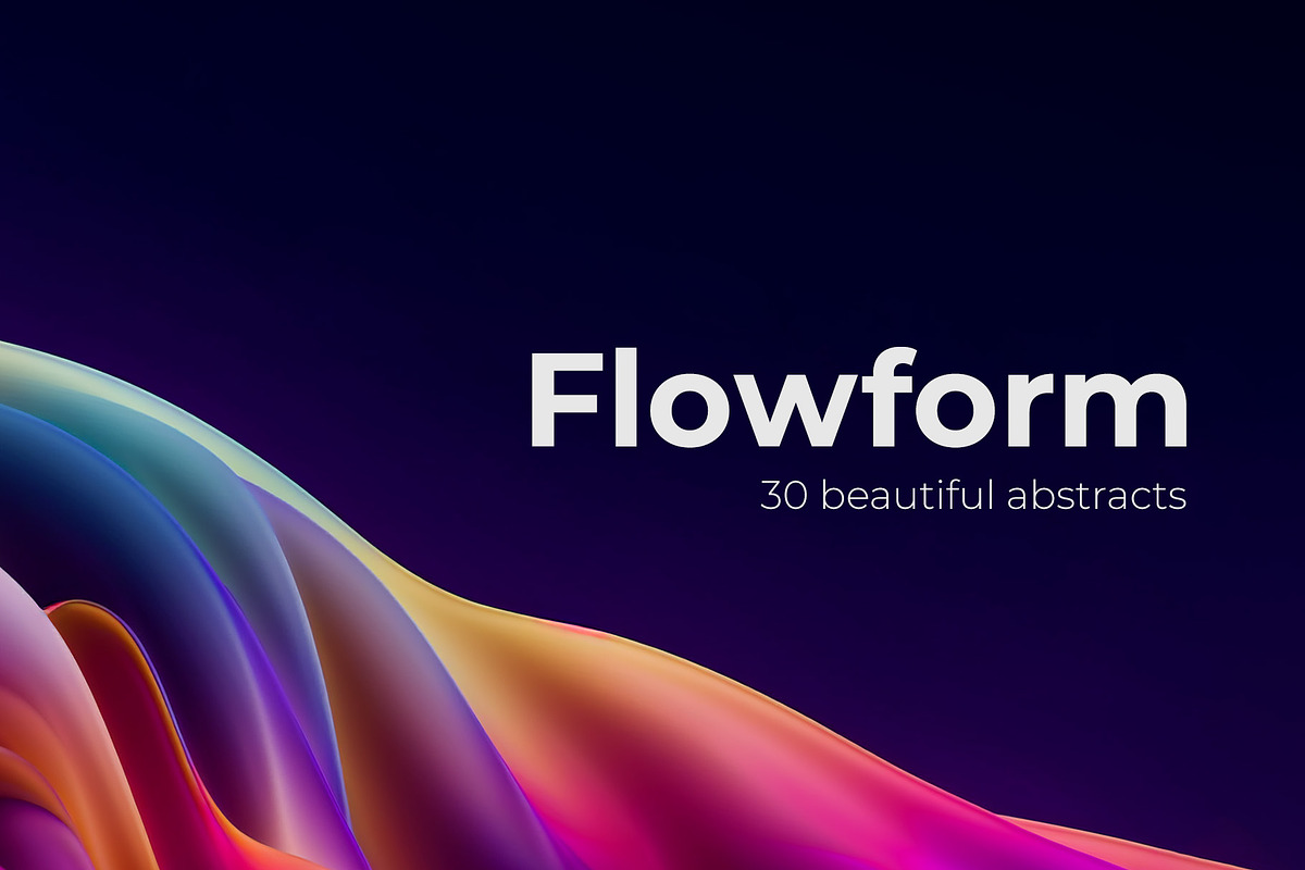 Flowform Abstracts, a Background Graphic by Design Assets (Photo 1 of 10)