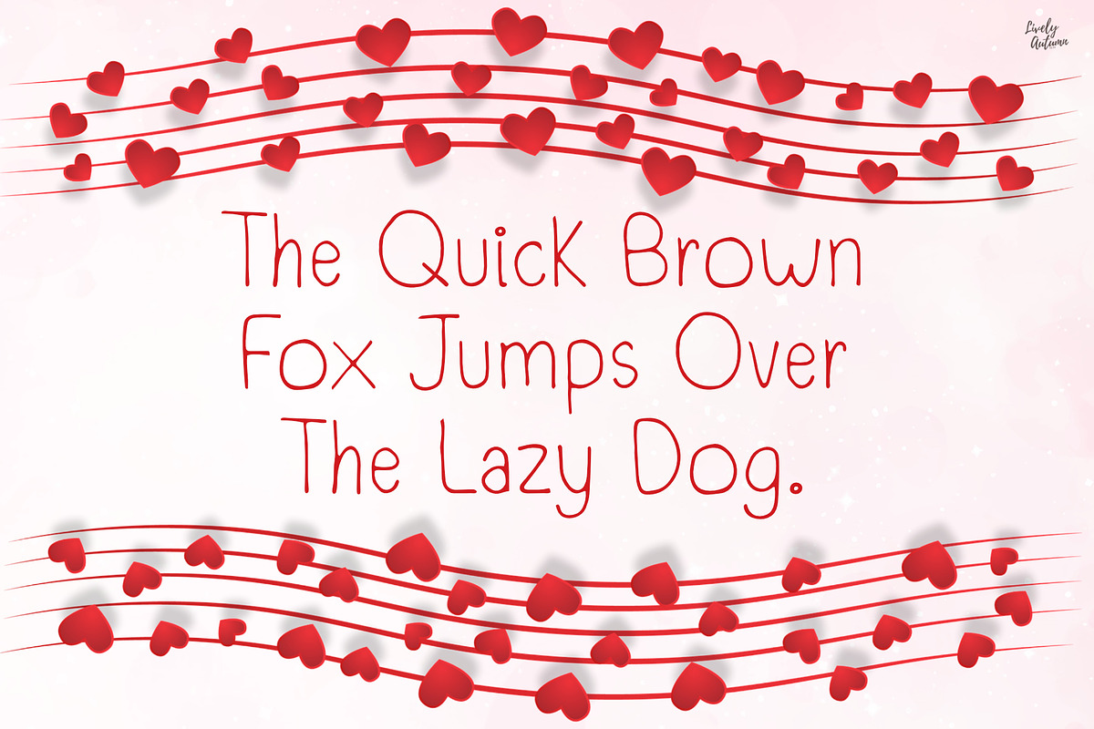 Kiss Me | Handwriting Font, a Handwritten Font by LivelyAutumn11.11 (Photo 4 of 5)