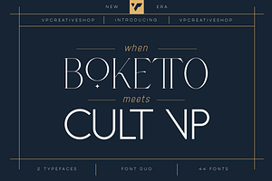 When Boketto Meets Cult VP 44 Fonts