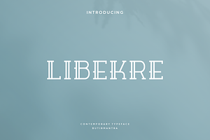 Libekre - Modern Luxury Typeface, a Sans Serif Font by Letterna