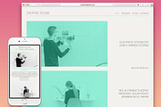 Minimal Studio Adobe Muse Template, a Websites & App Template by MuseTemplatesPro (Thumbnail 1 of 4)