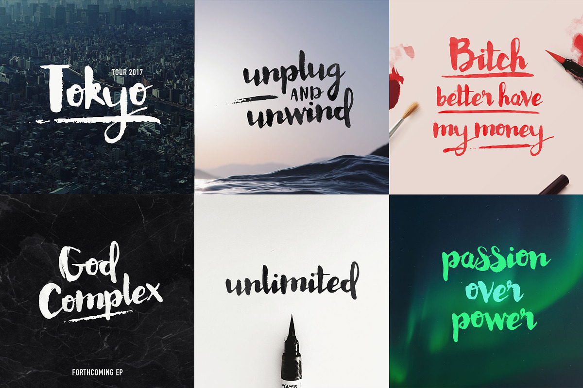 Memoire Brush Script + Extras preview 3