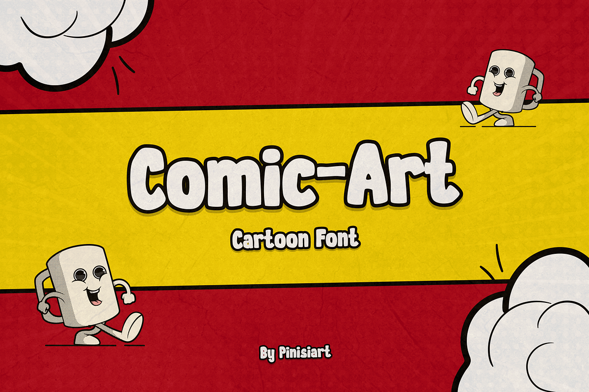 Comic Art - Cartoon Font, a Sans Serif Font by Pinisi ART (Photo 1 of 10)