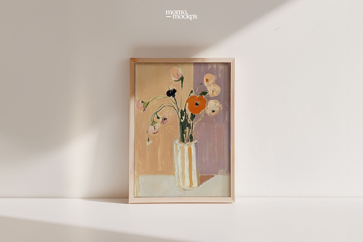 Wood Frame Art Mockup | PSD A4, a Household Mockup by momomockps (Photo 4 of 10)