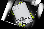 A2 Poster On Metal Chair 3D Mockup, an Advertising Mockup by graphicook (Thumbnail 3 of 4)