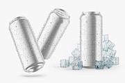 Glossy Metallic Can Bundle, a Product Mockup by Graphic Bird (Thumbnail 11 of 19)