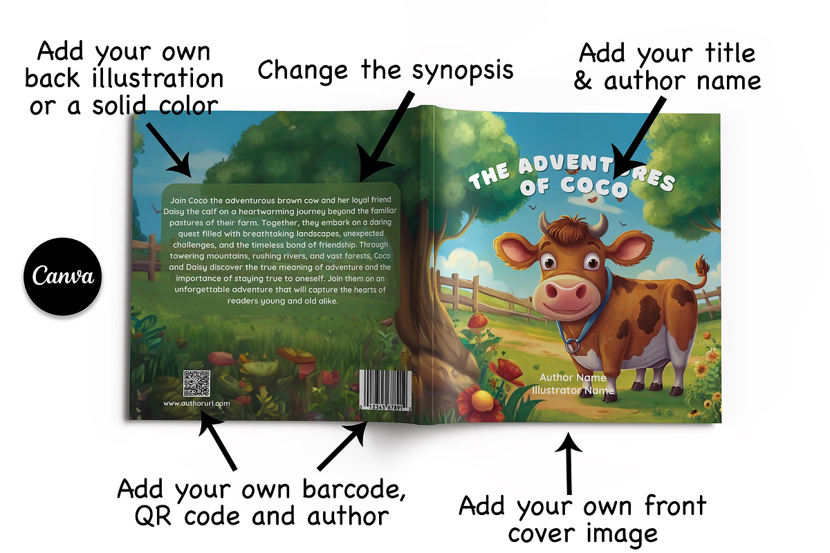Canva Children Square Book Template, a Templates & Theme by Ms Tonia Designs (Photo 2 of 9)