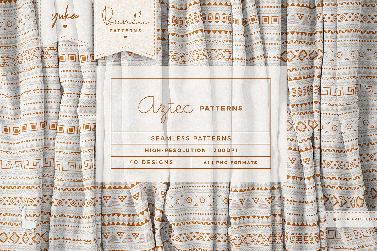 Aztec Pattern • • BUNDLE, a Pattern Graphic by Yuka Baby (Photo 1 of 9)