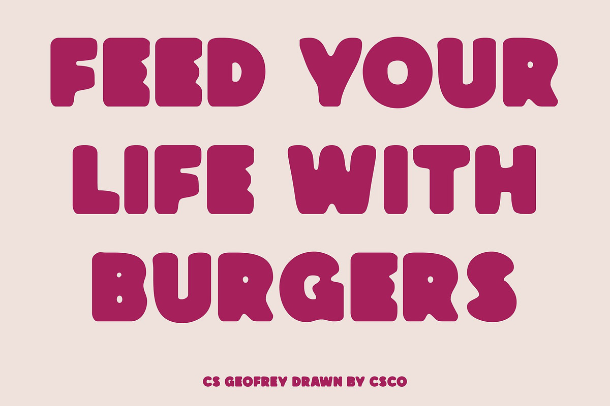 CS Geofrey Drawn, a Sans Serif Font by Craft Supply Co. (Photo 2 of 8)