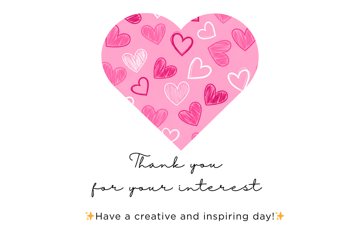 Pink Valentine Hearts, an Illustration by Mashimara (Photo 4 of 4)