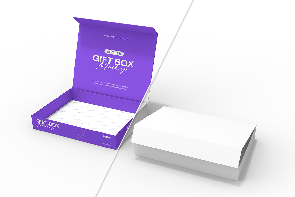Editable Box Packaging Mockup, a Product Mockup by graphypix (Photo 3 of 4)
