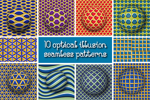 Optical Illusion Seamless Patterns