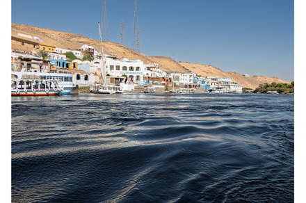 Fast flowing waters of River Nile