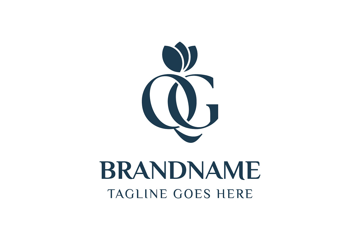 Letters QG Beauty Logo, a Branding & Logo Template by Pray Art Design Studio